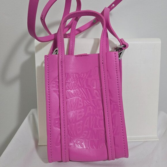 Bimba y Lola mini tote bag in fuchsia pink - Picture 1 of 2
